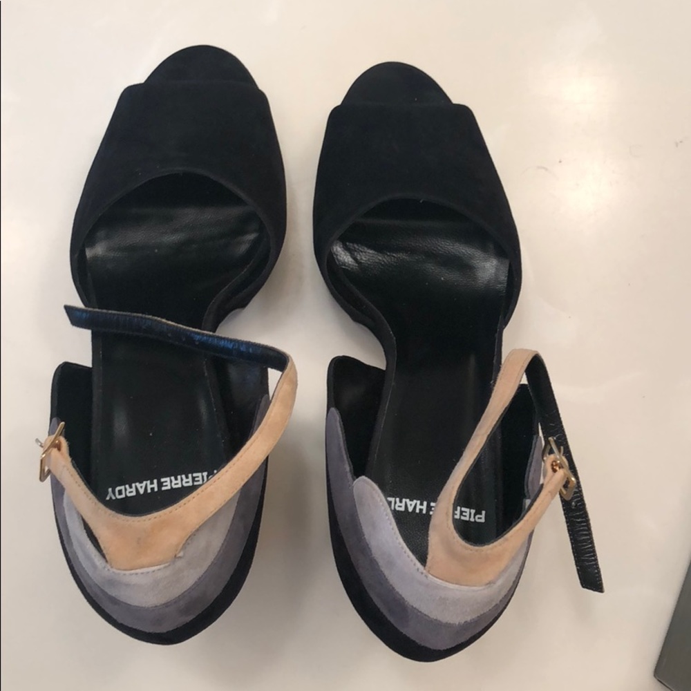 Pierre Hardy Thick Black Platform Heels